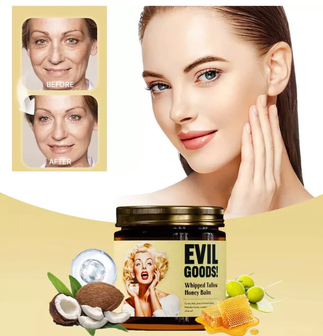 EVIL GOODS! Crema facial orgánica, cuidado de la piel.